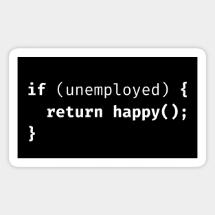 Happy Developer Joke Magnet